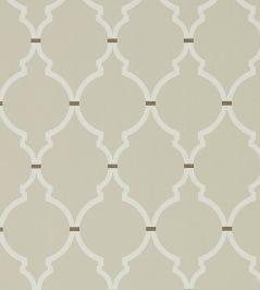 Empire Trellis Wallpaper by Sanderson Linen / Cream Empire Trellis Wallpaper by Sanderson Linen / Cream