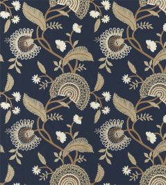 Hakimi Fabric by Sanderson Indigo Hakimi Fabric by Sanderson Indigo