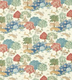 Pamir Garden Fabric by Sanderson Cream/Indigo Pamir Garden Fabric by Sanderson Cream/Indigo