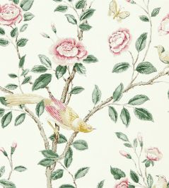 Andhara Wallpaper by Sanderson Rose/Cream Andhara Wallpaper by Sanderson Rose/Cream