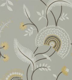 Hakimi Wallpaper by Sanderson Ash Grey Hakimi Wallpaper by Sanderson Ash Grey