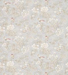 Chiswick Grove Fabric by Sanderson Silver Chiswick Grove Fabric by Sanderson Silver