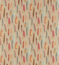 Lismore Fabric by Sanderson Teal / Russet Lismore Fabric by Sanderson Teal / Russet