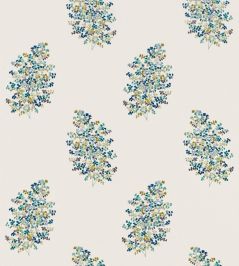 Wendell Embroidery Fabric by Sanderson Ceramic Blue Wendell Embroidery Fabric by Sanderson Ceramic Blue