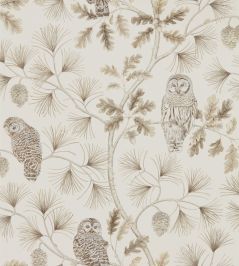 Owlswick Wallpaper by Sanderson Linen Owlswick Wallpaper by Sanderson Linen