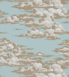 Silvi Clouds Wallpaper by Sanderson English Blue Silvi Clouds Wallpaper by Sanderson English Blue