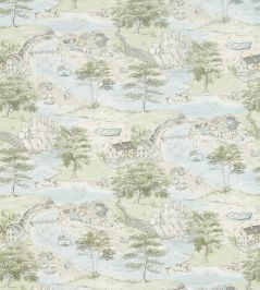 Sea Houses Fabric by Sanderson Tidewater Blue Sea Houses Fabric by Sanderson Tidewater Blue