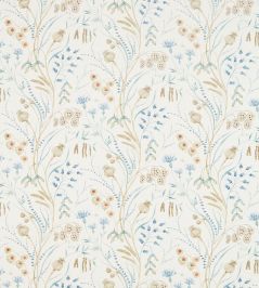 Summer Harvest Fabric by Sanderson Cornflower/Wheat Summer Harvest Fabric by Sanderson Cornflower/Wheat