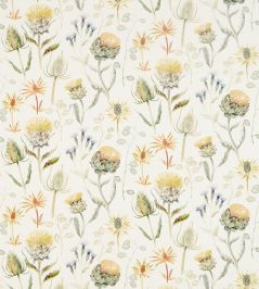 Thistle Garden Fabric by Sanderson Ochre/Olive Thistle Garden Fabric by Sanderson Ochre/Olive