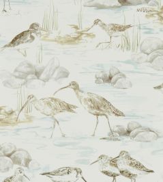 Estuary Birds Wallpaper by Sanderson Mist/Ivory Estuary Birds Wallpaper by Sanderson Mist/Ivory