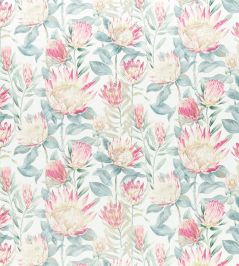 King Protea Fabric by Sanderson Orchid/Grey King Protea Fabric by Sanderson Orchid/Grey