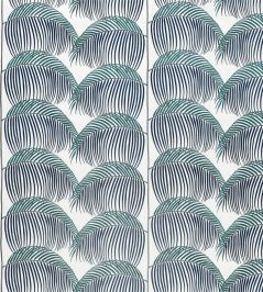 Manila Embroidery Fabric by Sanderson Indigo Manila Embroidery Fabric by Sanderson Indigo