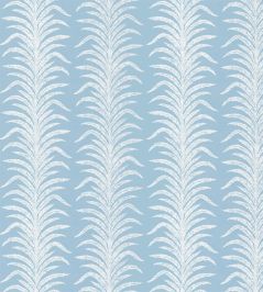Tree Fern Weave Fabric by Sanderson Crusoe Blue Tree Fern Weave Fabric by Sanderson Crusoe Blue
