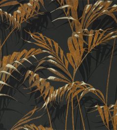 Palm House Wallpaper by Sanderson Charcoal/Gold Palm House Wallpaper by Sanderson Charcoal/Gold