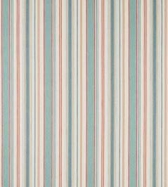 Dobby Stripe Fabric by Sanderson Brick Dobby Stripe Fabric by Sanderson Brick