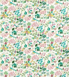 Birds And Berries Fabric by Sanderson Fern Birds And Berries Fabric by Sanderson Fern