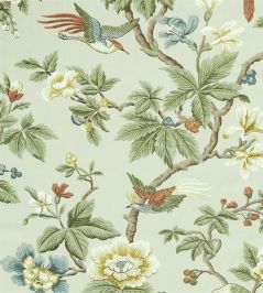 Lophura Fabric by Sanderson English Grey Lophura Fabric by Sanderson English Grey