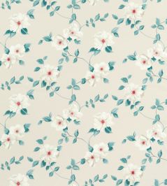 Poets Rose Fabric by Sanderson Blush Poets Rose Fabric by Sanderson Blush
