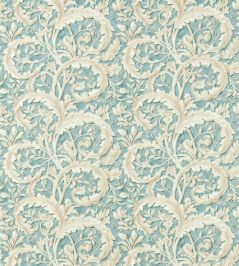 Tilia Lime Fabric by Sanderson Soft Teal Tilia Lime Fabric by Sanderson Soft Teal