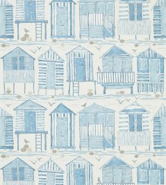 Beach Huts Wallpaper by Sanderson Marine Beach Huts Wallpaper by Sanderson Marine