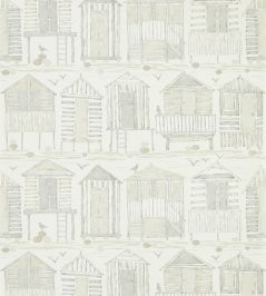 Beach Huts Wallpaper by Sanderson Driftwood Beach Huts Wallpaper by Sanderson Driftwood