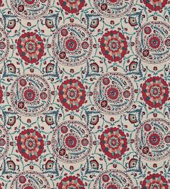 Anthos Fabric by Sanderson Red/Indigo Anthos Fabric by Sanderson Red/Indigo