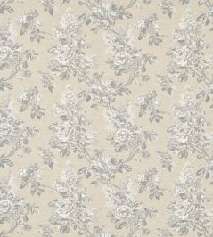 Sorilla Damask Fabric by Sanderson Silver/Linen Sorilla Damask Fabric by Sanderson Silver/Linen