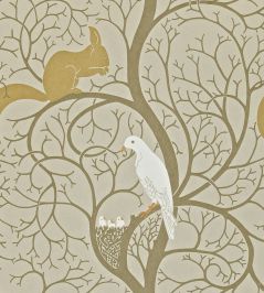 Squirrel & Dove Wallpaper by Sanderson Linen/Ivory Squirrel & Dove Wallpaper by Sanderson Linen/Ivory