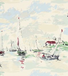Sail Away Wallpaper by Sanderson Sea Green Sail Away Wallpaper by Sanderson Sea Green