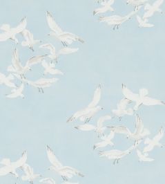Seagulls Wallpaper by Sanderson Blue Seagulls Wallpaper by Sanderson Blue
