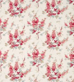 Delphiniums Fabric by Sanderson Coral Delphiniums Fabric by Sanderson Coral