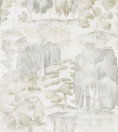 Waterperry Wallpaper by Sanderson Ivory/Stone Waterperry Wallpaper by Sanderson Ivory/Stone