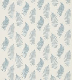 Fern Embroidery Fabric by Sanderson Powder Blue Fern Embroidery Fabric by Sanderson Powder Blue