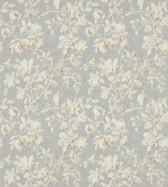 Magnolia & Pomegranate Fabric by Sanderson Grey Blue/Parchment Magnolia & Pomegranate Fabric by Sanderson Grey Blue/Parchment
