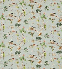 Woodland Chorus Fabric by Sanderson Sky Blue/Multi Woodland Chorus Fabric by Sanderson Sky Blue/Multi