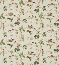 Woodland Chorus Fabric by Sanderson Linen/Multi Woodland Chorus Fabric by Sanderson Linen/Multi