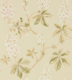 Chestnut Tree Wallpaper by Sanderson Coral/Bayleaf Chestnut Tree Wallpaper by Sanderson Coral/Bayleaf