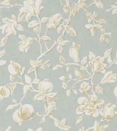 Magnolia & Pomegranate Wallpaper by Sanderson Grey Blue/Parchment Magnolia & Pomegranate Wallpaper by Sanderson Grey Blue/Parchment