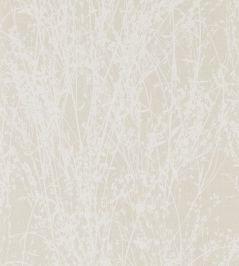Meadow Canvas Wallpaper by Sanderson White/Parchment Meadow Canvas Wallpaper by Sanderson White/Parchment