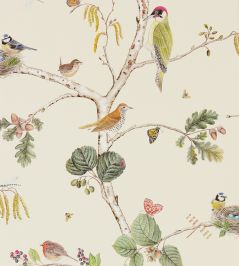 Woodland Chorus Wallpaper by Sanderson Cream/Multi Woodland Chorus Wallpaper by Sanderson Cream/Multi