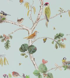 Woodland Chorus Wallpaper by Sanderson Sky Blue/Multi Woodland Chorus Wallpaper by Sanderson Sky Blue/Multi