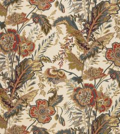 Sandoway Vine Fabric by Schumacher Spice Sandoway Vine Fabric by Schumacher Spice