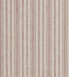 Sandstone Stripe Fabric by Ian Mankin Garnet / Alabaster Sandstone Stripe Fabric by Ian Mankin Garnet / Alabaster