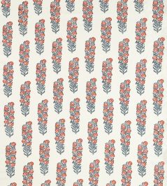 Sanganeri Block Print Fabric by Zoffany Indigo/Madder Sanganeri Block Print Fabric by Zoffany Indigo/Madder
