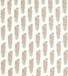 Sanganeri Block Print Fabric by Zoffany Tuscan Pink/Eau de Nil Sanganeri Block Print Fabric by Zoffany Tuscan Pink/Eau de Nil