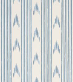 Santa Barbara Ikat Wallpaper by Schumacher China Blue Santa Barbara Ikat Wallpaper by Schumacher China Blue