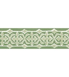 Santa Clara Tile Border Wallpaper by DADO Green Santa Clara Tile Border Wallpaper by DADO Green