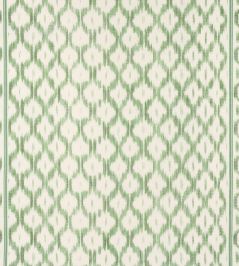 Santa Monica Ikat Fabric by Schumacher Leaf Green Santa Monica Ikat Fabric by Schumacher Leaf Green