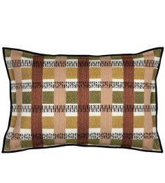 Santana Cushion 40 x 60cm by Maison Casamance Multico Ocre Santana Cushion 40 x 60cm by Maison Casamance Multico Ocre