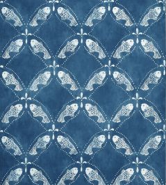 Santorini Wallpaper by Thibaut Navy Santorini Wallpaper by Thibaut Navy